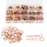 280PCS Copper Washer Seal Set Assorted Kit with Storage Box