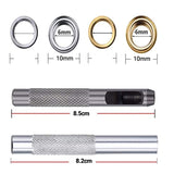 Eyelet Punch Die Tool Kit 6mm Grommet Set for Leather Craft