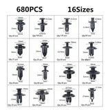 731PCS Car Trim Clips Rivets Retainer Fastener Kit
