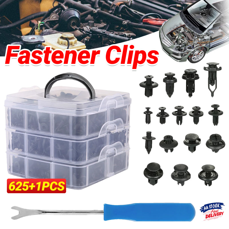 Car Body Trim Clips Retainer Bumper Plastic Fastener Kit 625PCS