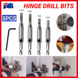 4PCS Self-Centering Drill Bits Hex Shank Hinge Hole Screw Guide