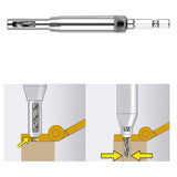 4PCS Self-Centering Drill Bits Hex Shank Hinge Hole Screw Guide