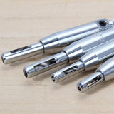 4PCS Self-Centering Drill Bits Hex Shank Hinge Hole Screw Guide