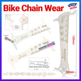 Bike Chain Wear Checker with Hook Bolt Gauge Lightweight Maintenance Tool