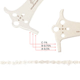 Bike Chain Wear Checker with Hook Bolt Gauge Lightweight Maintenance Tool
