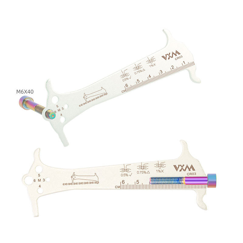 Bike Chain Wear Checker with Hook Bolt Gauge Lightweight Maintenance Tool