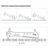 Bike Chain Wear Checker with Hook Bolt Gauge Lightweight Maintenance Tool