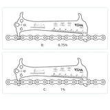 Bike Chain Wear Checker with Hook Bolt Gauge Lightweight Maintenance Tool