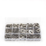 800PCS M4–M12 Stainless Steel Flat Spring Washer Kit