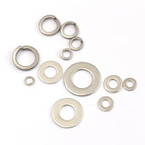 800PCS M4–M12 Stainless Steel Flat Spring Washer Kit
