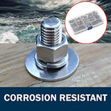 800PCS M4–M12 Stainless Steel Flat Spring Washer Kit