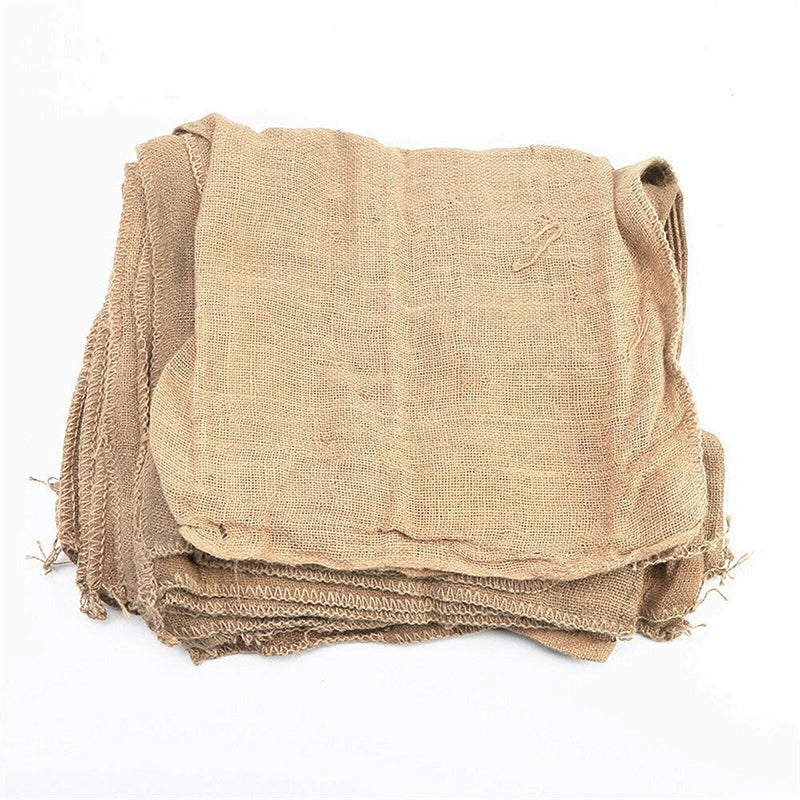 10pcs Large Hessian Sand Bags 90cm Burlap Potato Sack Race Bags