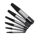 6PCS Damaged Screw Bolt Extractor Easy Out Broken Screw Remover Kit