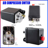 Air Compressor Pressure Switch Control Valve Replacement 90-125 PSI 240V