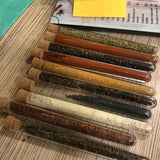 50PCS Clear Plastic Test Tubes with Cork Stopper 15ml Bottles