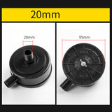 2PCS 20mm Air Compressor Intake Silencer Filter Black