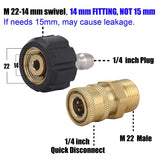 Pressure Washer Adapter M22-14 to 1/4" Quick Connect