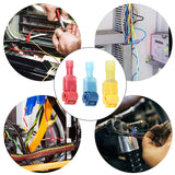 30PCS T-Tap Electrical Wire Crimp Terminals Quick Splice Cable Connector Set