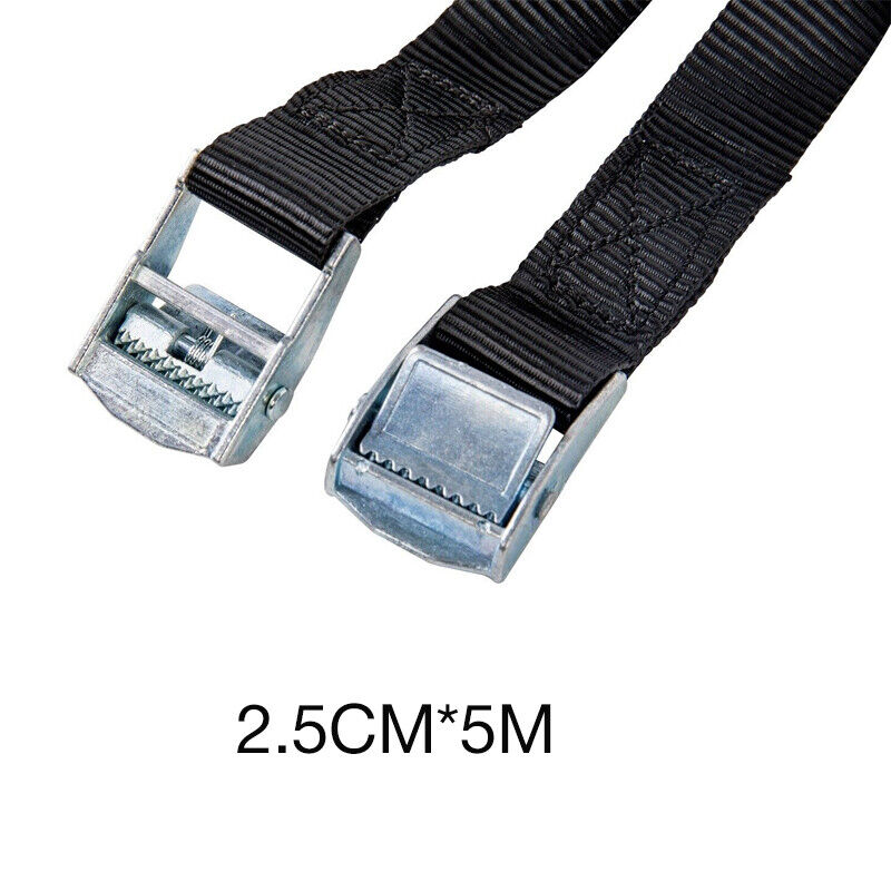 Tie Down Strap Buckle Cargo Ratchet Roof Rack Lashing Rope