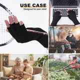 Compression Gloves Fingerless Support Gloves 1 Pair 4 Colours