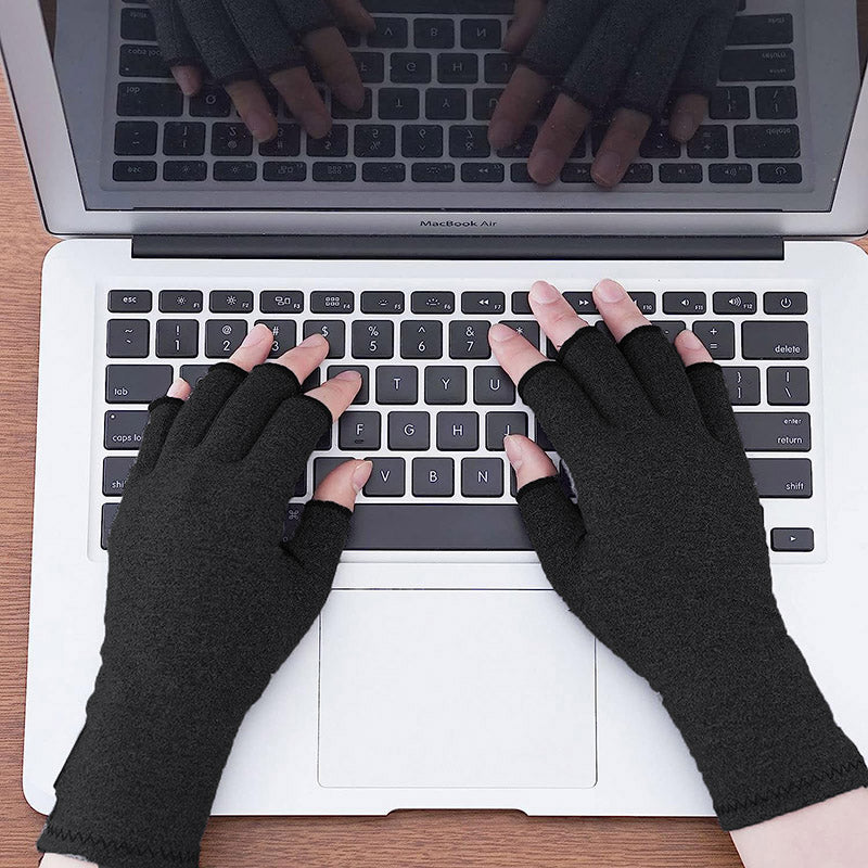 Compression Gloves Fingerless Support Gloves 1 Pair 4 Colours