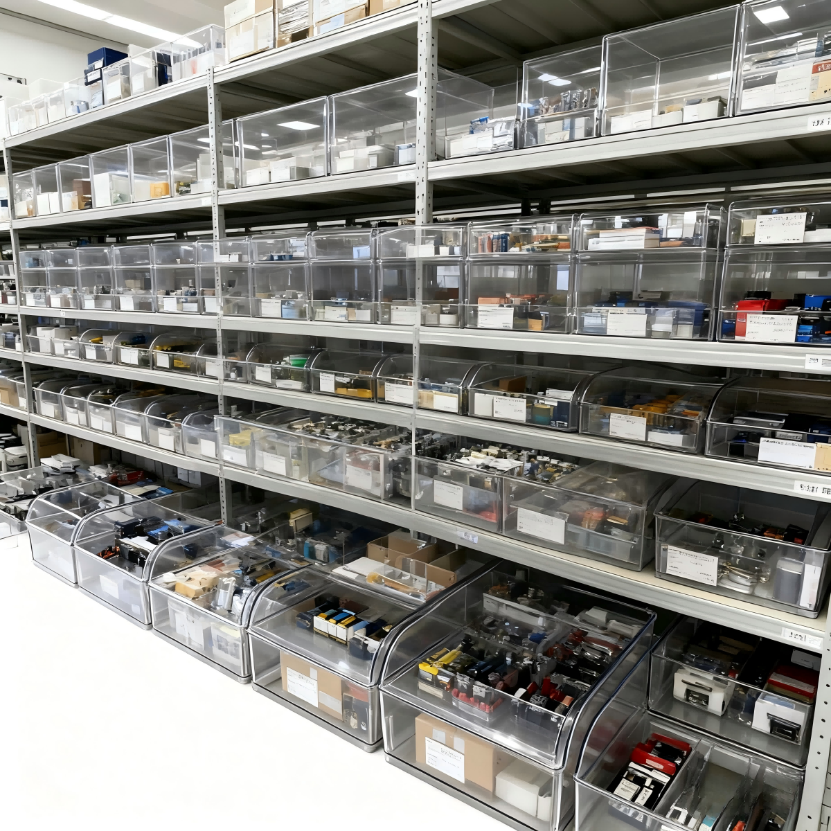 10PCS Clear Plastic Storage Boxes Food Display Organizer Set