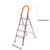 4 Step Folding Ladder Anti-Slip Anti-Shake Strong Load Capacity