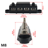 12V M8/M10 Distribution Block Covered Busbar Terminal for Electrical Systems