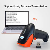 Wireless 2D QR Barcode Scanner Handheld USB Receiver