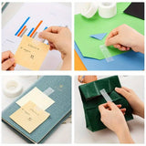 Transparent Desk Tape Dispenser Holder Refillable Tape Cutter