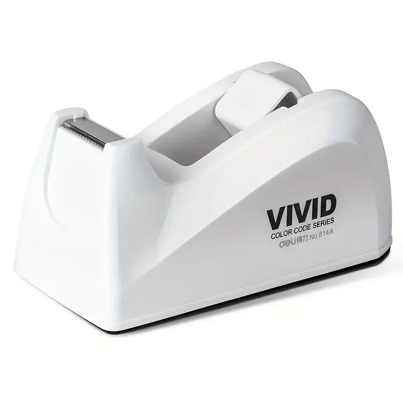 Transparent Desk Tape Dispenser Holder Refillable Tape Cutter