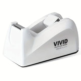 Transparent Desk Tape Dispenser Holder Refillable Tape Cutter