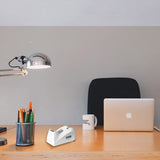 Transparent Desk Tape Dispenser Holder Refillable Tape Cutter