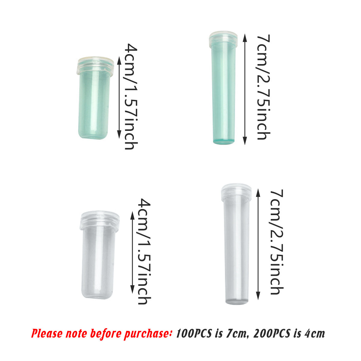 100/200PCS Flower Fresh Keeping Tubes Floral Bouquet Water Supply