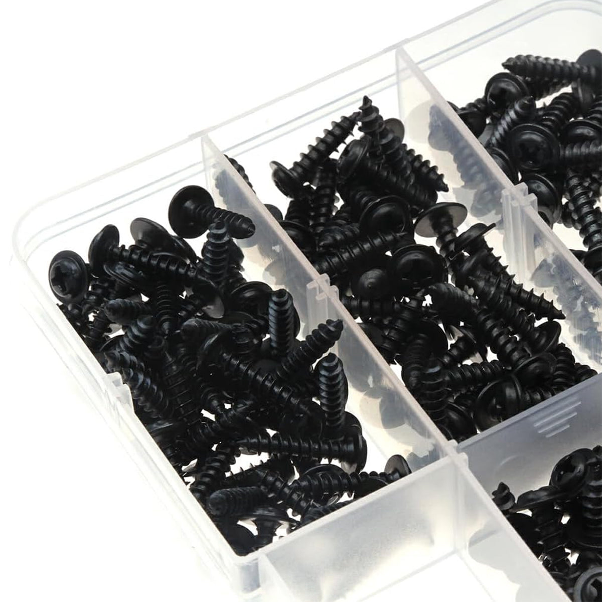 340PCS Black Self-Tapping Screws Assortment for Metal Wood