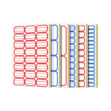100pcs Self Adhesive Price Stickers Blank Name Number Labels for Inventory