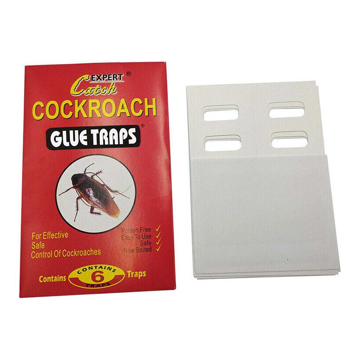 Cockroach Sticky Glue Traps 18pcs / 3 Pack for Pest Control