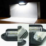 2PCS 6 LED License Plate Light for Truck SUV Trailer Lorry 12V 24V