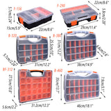 Clear Plastic Storage Box Multi Compartment Small Parts Organizer