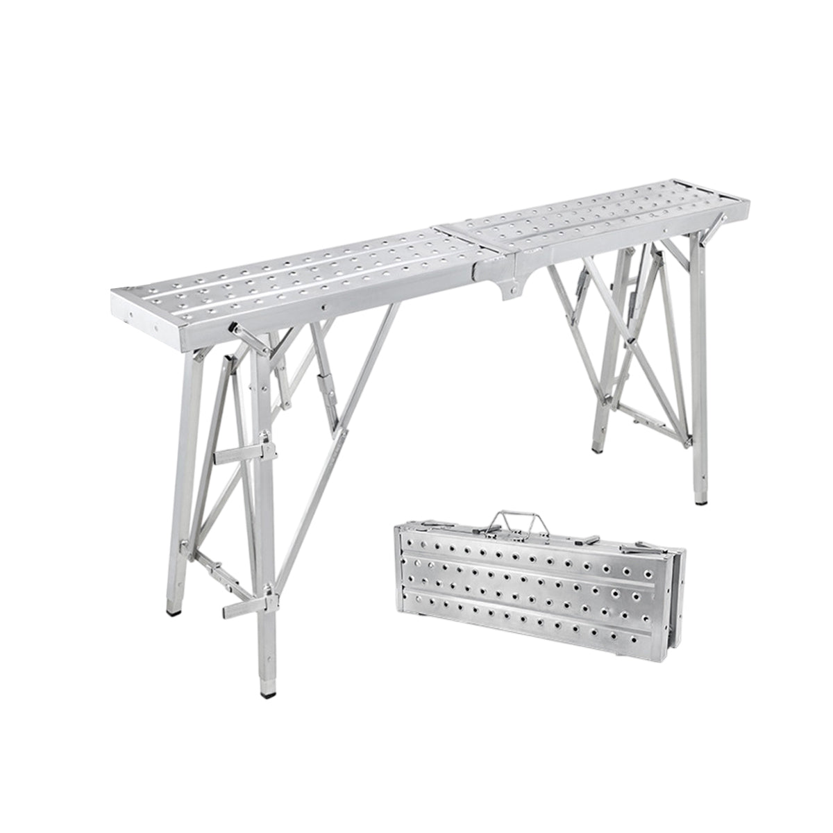 Folding Scaffolding Platform Galvanized Steel 150kg Load