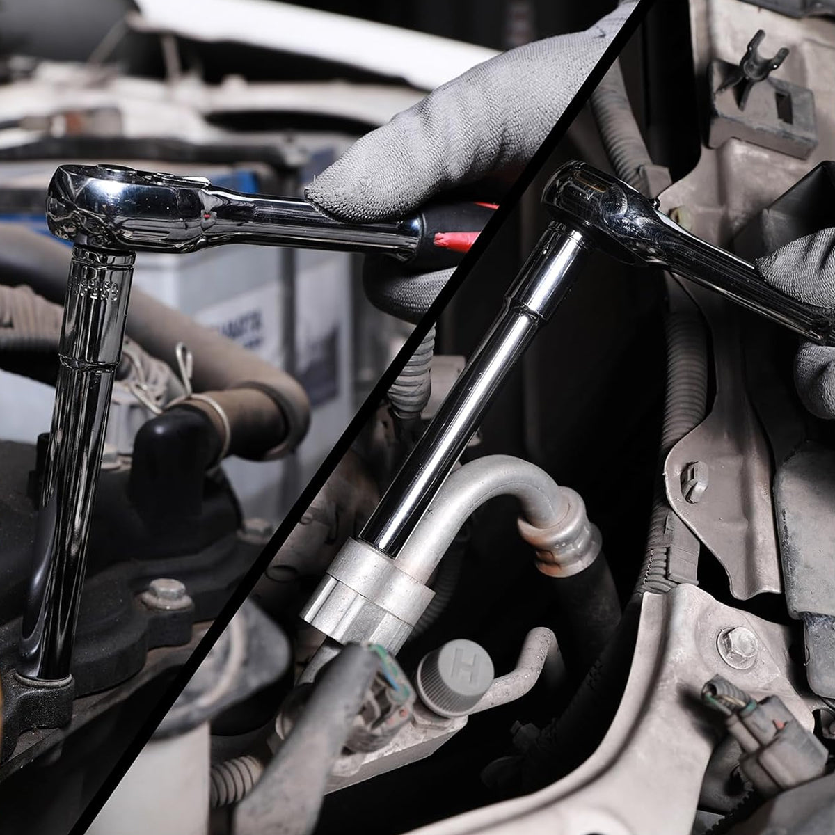 5-Piece Socket Extension Bar Set for Ratchet Wrenches 8–14 mm