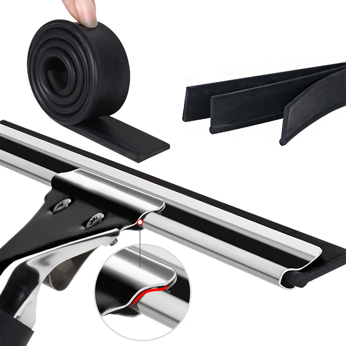 Household Glass & Floor Cleaning Wiper Bathroom Scraper