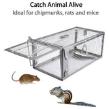 Humane Rat Trap Cage Live Animal Catch Box Stainless Steel