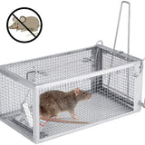 Humane Rat Trap Cage Live Animal Catch Box Stainless Steel