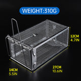 Humane Rat Trap Cage Live Animal Catch Box Stainless Steel