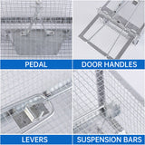 Humane Rat Trap Cage Live Animal Catch Box Stainless Steel