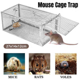 Humane Rat Trap Cage Live Animal Catch Box Stainless Steel