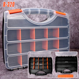 Clear Plastic Storage Box Multi Compartment Small Parts Organizer