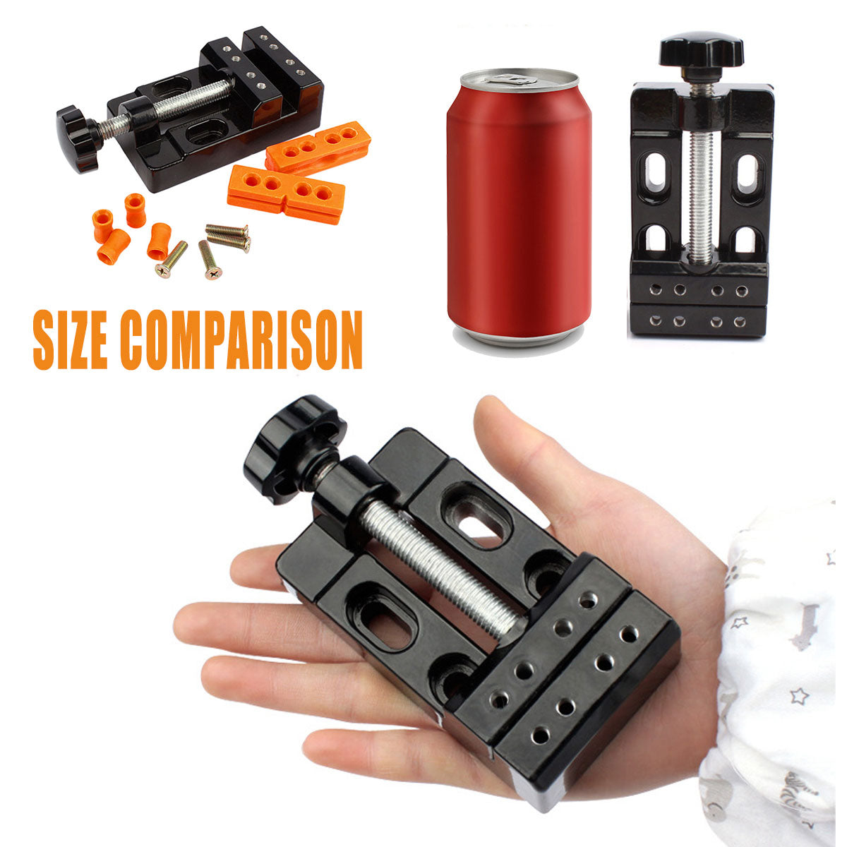 Mini Flat Clamp Table Vise Bench Drill Press Vice DIY Tools