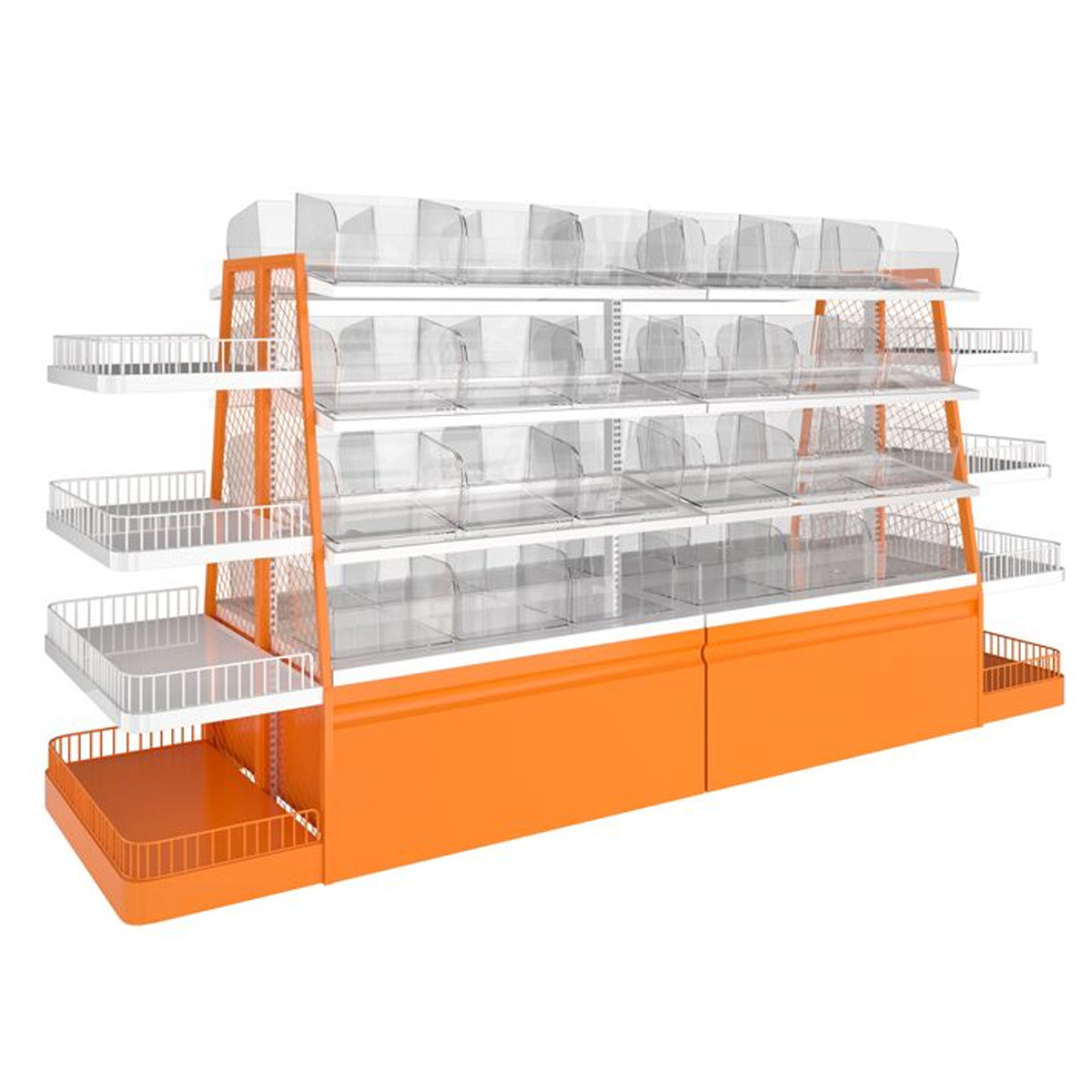 10PCS Clear Plastic Storage Boxes Food Display Organizer Set